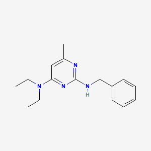 molecular formula C16H22N4 B5585480 N~2~-benzyl-N~4~,N~4~-diethyl-6-methyl-2,4-pyrimidinediamine 