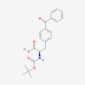 molecular formula C21H23NO5 B558551 Boc-4-苯甲酰-D-苯丙氨酸 CAS No. 117666-94-1