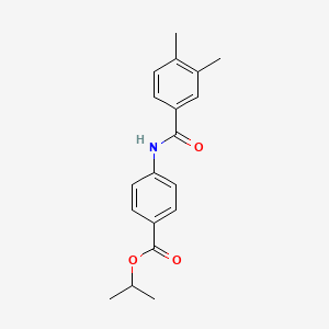 molecular formula C19H21NO3 B5585520 Propan-2-yl 4-[(3,4-dimethylbenzoyl)amino]benzoate 