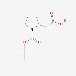 molecular formula C11H19NO4 B558553 (r)-2-(1-(叔丁氧羰基)吡咯烷-2-基)乙酸 CAS No. 101555-60-6