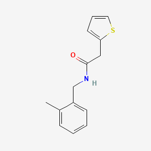 molecular formula C14H15NOS B5585548 N-(2-methylbenzyl)-2-(2-thienyl)acetamide 