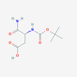 molecular formula C9H16N2O5 B558558 Boc-D-asp-NH2 CAS No. 200282-47-9