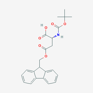 molecular formula C23H25NO6 B558563 Boc-D-Asp(Ofm)-OH CAS No. 123417-19-6