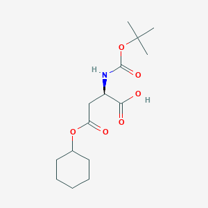 molecular formula C15H25NO6 B558564 Boc-d-天冬(ochex)-oh CAS No. 112898-18-7