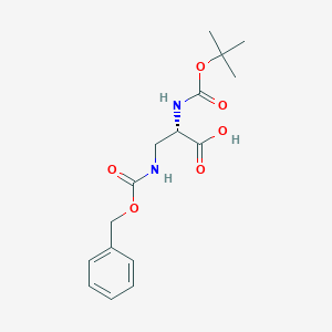 molecular formula C16H22N2O6 B558572 Boc-dap(Z)-OH CAS No. 65710-57-8