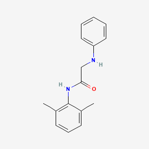 molecular formula C16H18N2O B5585738 N-(2,6-dimethylphenyl)-N~2~-phenylglycinamide 