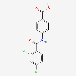 molecular formula C14H9Cl2NO3 B5585755 4-[(2,4-dichlorobenzoyl)amino]benzoic acid 