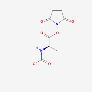 molecular formula C12H18N2O6 B558576 Boc-D-Ala-OSu CAS No. 34404-33-6