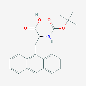 molecular formula C22H23NO4 B558582 (R)-3-(Anthracen-9-yl)-2-((tert-butoxycarbonyl)amino)propanoic acid CAS No. 128050-98-6