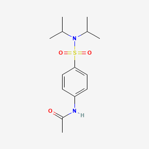 molecular formula C14H22N2O3S B5585825 N-[4-(dipropan-2-ylsulfamoyl)phenyl]acetamide CAS No. 294885-64-6