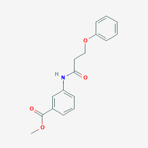 molecular formula C17H17NO4 B5585833 Methyl 3-(3-phenoxypropanamido)benzoate 