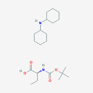 molecular formula C21H40N2O4 B558585 Dicyclohexylamine (R)-2-((tert-butoxycarbonyl)amino)butanoate CAS No. 27494-47-9