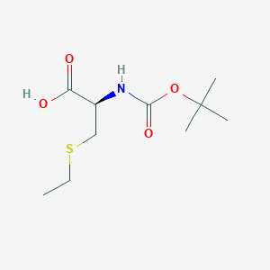 molecular formula C10H19NO4S B558594 Boc-Cys(Et)-Oh CAS No. 16947-82-3