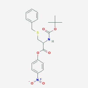 molecular formula C21H24N2O6S B558596 p-Nitrophenyl S-benzyl-N-(tert-butoxycarbonyl)-L-cysteinate CAS No. 3560-17-6