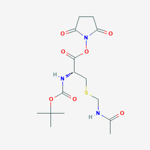 molecular formula C15H23N3O7S B558597 Boc-Cys(Acm)-OSu CAS No. 19746-38-4