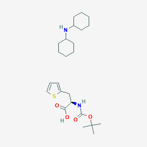 molecular formula C24H40N2O4S B558613 N-cyclohexylcyclohexanamine;(2R)-2-[(2-methylpropan-2-yl)oxycarbonylamino]-3-thiophen-2-ylpropanoic acid CAS No. 78452-59-2