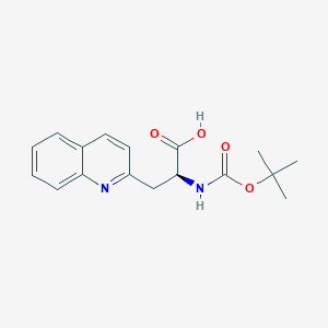 molecular formula C17H20N2O4 B558615 N-(tert-Butoxycarbonyl)-3-isoquinolin-3-yl-L-alanine CAS No. 161453-37-8