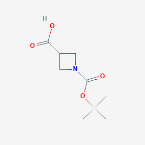 molecular formula C9H15NO4 B558616 1-Boc-氮杂环丁烷-3-羧酸 CAS No. 142253-55-2
