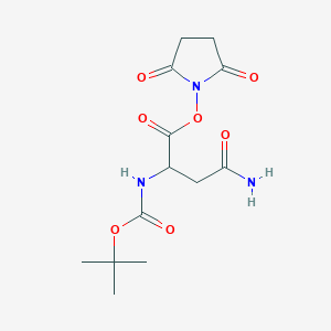 molecular formula C13H19N3O7 B558626 Boc-asn-osu CAS No. 42002-18-6