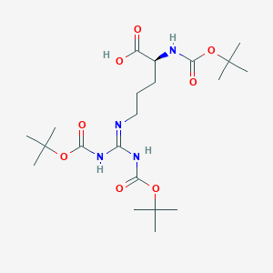 molecular formula C21H38N4O8 B558633 Boc-arg(boc)2-OH CAS No. 97745-69-2