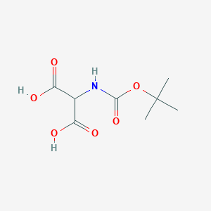 molecular formula C8H13NO6 B558635 2-((叔丁氧羰基)氨基)丙二酸 CAS No. 119881-02-6