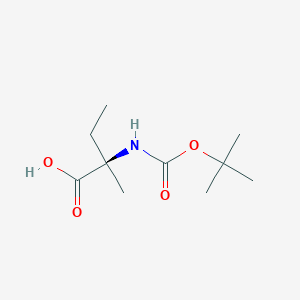 molecular formula C10H19NO4 B558641 (R)-2-((tert-Butoxycarbonyl)amino)-2-methylbutanoic acid CAS No. 123254-58-0