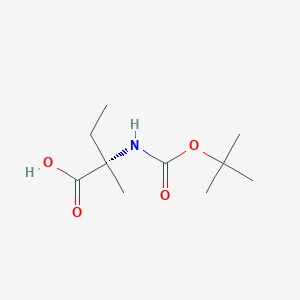 molecular formula C10H19NO4 B558642 (S)-2-((tert-Butoxycarbonyl)amino)-2-methylbutanoic acid CAS No. 151171-11-8