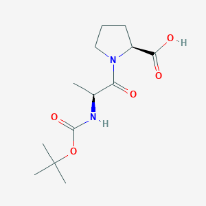 molecular formula C13H22N2O5 B558643 Boc-ala-pro-OH CAS No. 33300-72-0