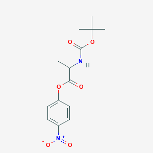 molecular formula C14H18N2O6 B558644 Boc-Ala-ONp CAS No. 2483-49-0