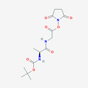 molecular formula C14H21N3O7 B558645 Boc-丙氨酸-甘氨酸-OSU CAS No. 74535-75-4