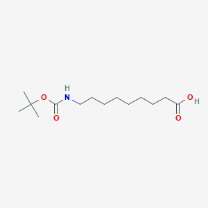 molecular formula C14H27NO4 B558650 9-((tert-Butoxycarbonyl)amino)nonanoic acid CAS No. 173435-78-4
