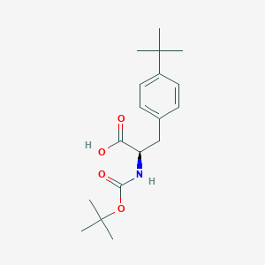 molecular formula C18H27NO4 B558657 (R)-2-((tert-Butoxycarbonyl)amino)-3-(4-(tert-butyl)phenyl)propanoic acid CAS No. 250611-12-2