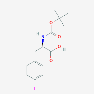 molecular formula C14H18INO4 B558666 Boc-D-Phe(4-I)-OH CAS No. 176199-35-2