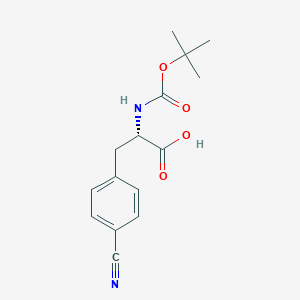 molecular formula C15H18N2O4 B558669 Boc-L-4-Cyanophenylalanine CAS No. 131724-45-3