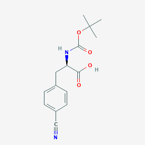 molecular formula C15H17N2O4- B558670 Boc-D-Phe(4-CN)-OH CAS No. 146727-62-0