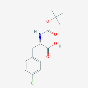 molecular formula C14H18ClNO4 B558672 Boc-4-氯-D-苯丙氨酸 CAS No. 57292-44-1