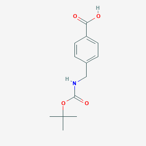 molecular formula C13H17NO4 B558677 4-(((tert-Butoxycarbonyl)amino)methyl)benzoic acid CAS No. 33233-67-9