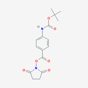 molecular formula C16H18N2O6 B558678 Boc-PABA-OSu CAS No. 120465-50-1