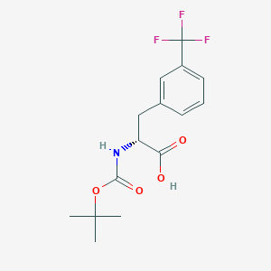molecular formula C15H18F3NO4 B558682 Boc-D-Phe(3-CF3)-OH CAS No. 82317-82-6