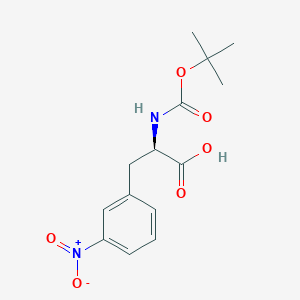 molecular formula C14H18N2O6 B558684 Boc-3-Nitro-D-phenylalanine CAS No. 158741-21-0