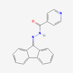 molecular formula C19H13N3O B5586940 N'-(9H-fluoren-9-ylidene)pyridine-4-carbohydrazide 