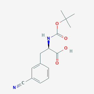 molecular formula C15H18N2O4 B558695 Boc-D-Phe(3-CN)-OH CAS No. 205445-56-3