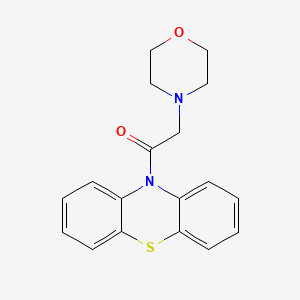 molecular formula C18H18N2O2S B5586954 2-morpholino-1-(10H-phenothiazin-10-yl)-1-ethanone 