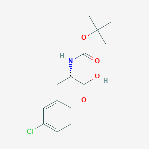 molecular formula C14H18ClNO4 B558696 Boc-3-chloro-L-phenylalanine CAS No. 114873-03-9