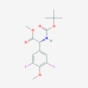 molecular formula C15H19I2NO5 B558704 Boc-3,5-diiodo-tyr-ome CAS No. 128781-80-6