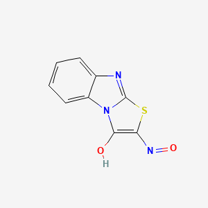 molecular formula C9H5N3O2S B5587198 2-hydroxyimino[1,3]thiazolo[3,2-a][1,3]benzimidazol-3-one 