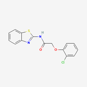 molecular formula C15H11ClN2O2S B5587214 N-(1,3-benzothiazol-2-yl)-2-(2-chlorophenoxy)acetamide 