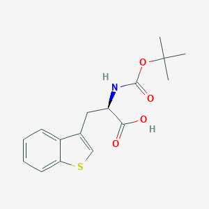 molecular formula C16H19NO4S B558724 (R)-3-(Benzo[b]thiophen-3-yl)-2-((tert-butoxycarbonyl)amino)propanoic acid CAS No. 111082-76-9