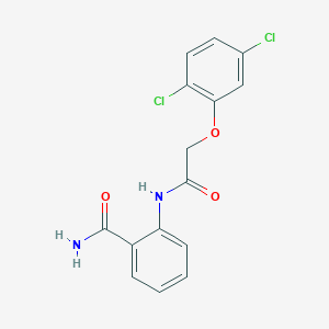 molecular formula C15H12Cl2N2O3 B5587274 2-[2-(2,5-Dichlorophenoxy)acetamido]benzamide 