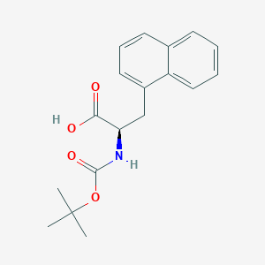 molecular formula C18H21NO4 B558730 N-(tert-Butoxycarbonyl)-3-naphthalen-1-yl-D-alanine CAS No. 76932-48-4